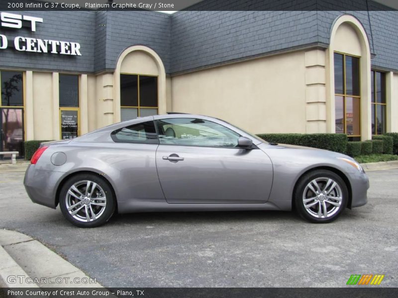 Platinum Graphite Gray / Stone 2008 Infiniti G 37 Coupe