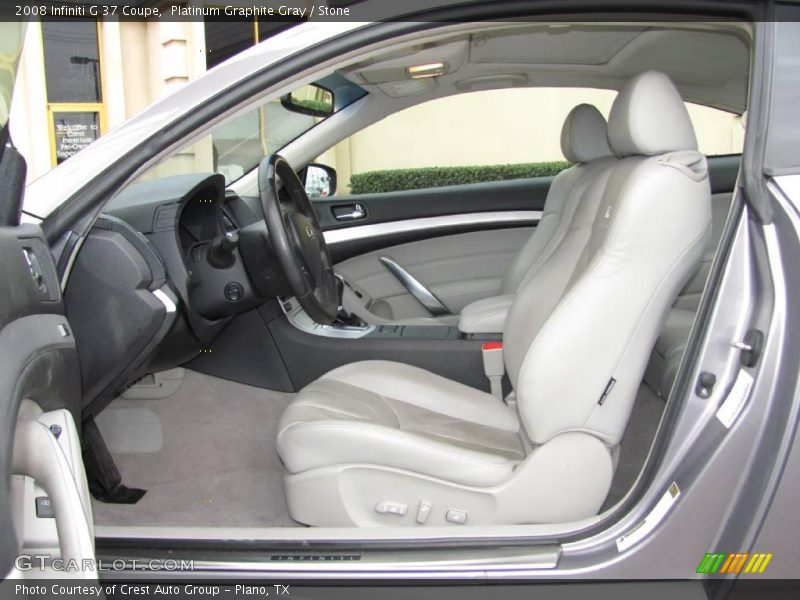 Platinum Graphite Gray / Stone 2008 Infiniti G 37 Coupe
