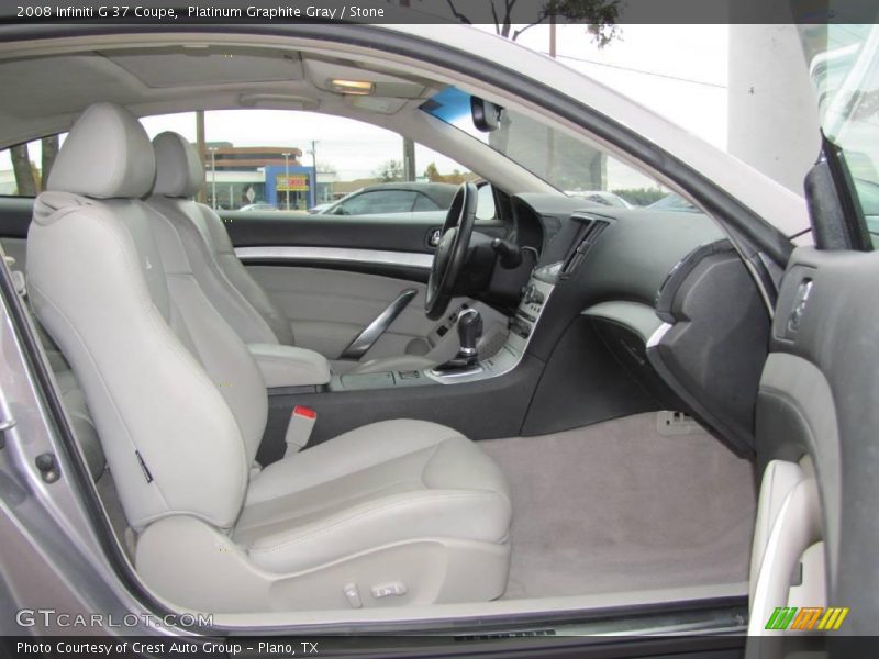 Platinum Graphite Gray / Stone 2008 Infiniti G 37 Coupe