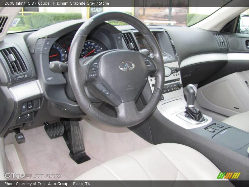 Platinum Graphite Gray / Stone 2008 Infiniti G 37 Coupe