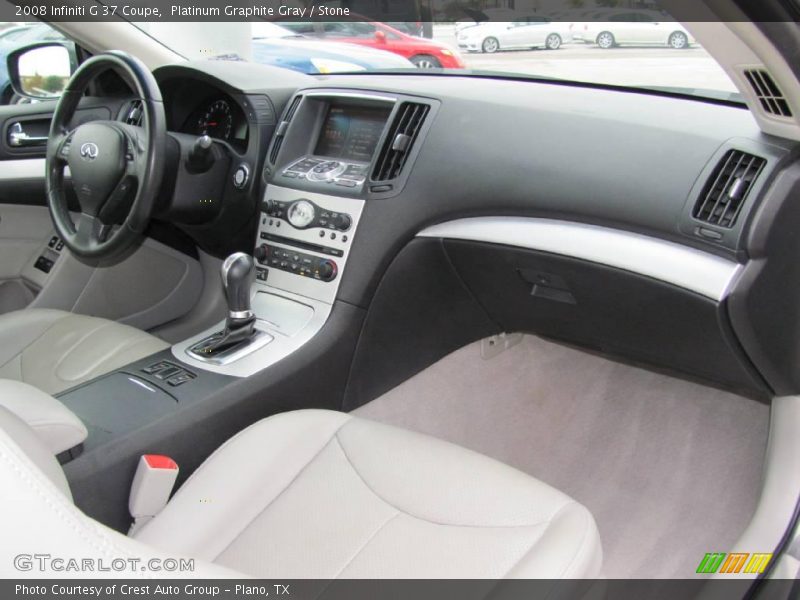 Platinum Graphite Gray / Stone 2008 Infiniti G 37 Coupe