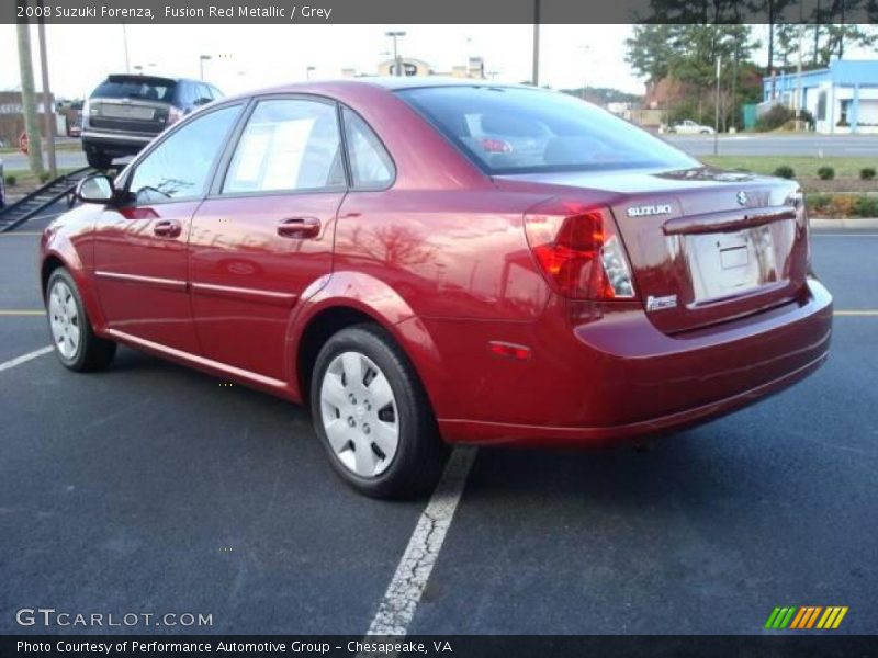 Fusion Red Metallic / Grey 2008 Suzuki Forenza
