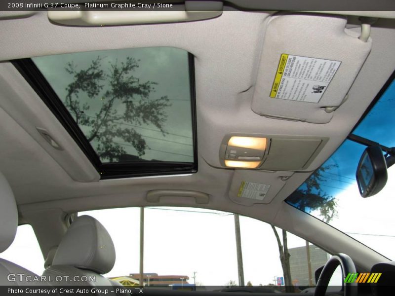 Platinum Graphite Gray / Stone 2008 Infiniti G 37 Coupe