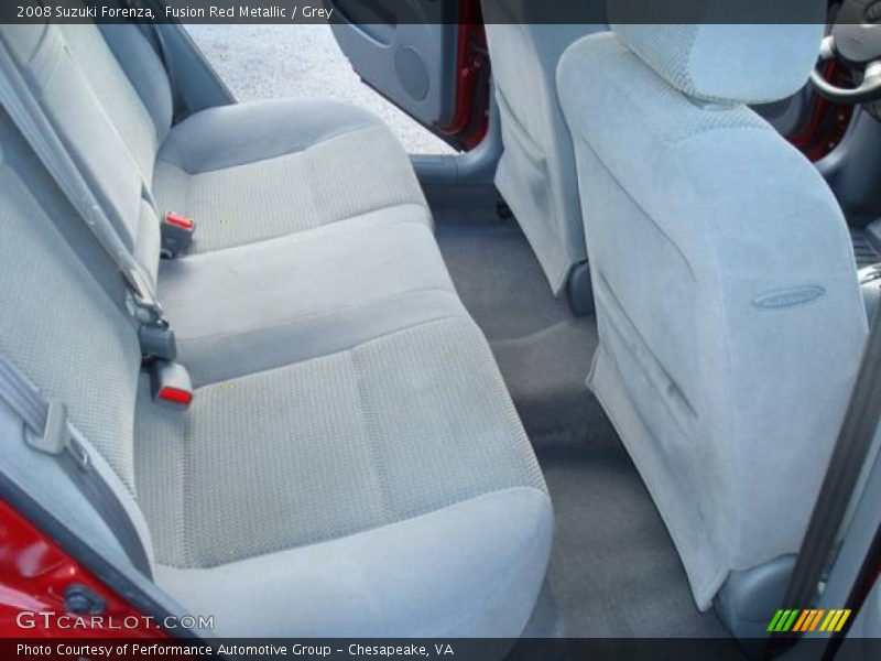 Fusion Red Metallic / Grey 2008 Suzuki Forenza
