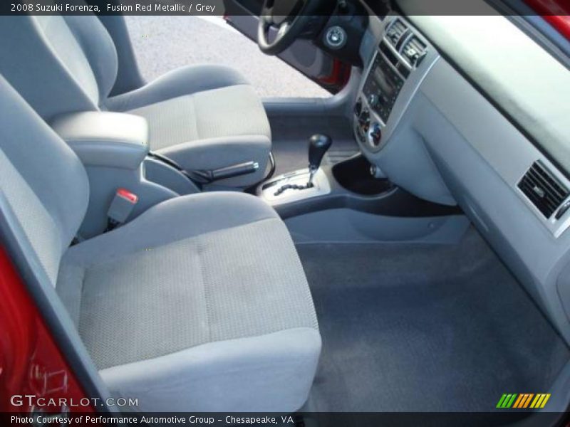 Fusion Red Metallic / Grey 2008 Suzuki Forenza
