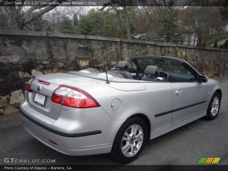 Silver Metallic / Gray 2007 Saab 9-3 2.0T Convertible