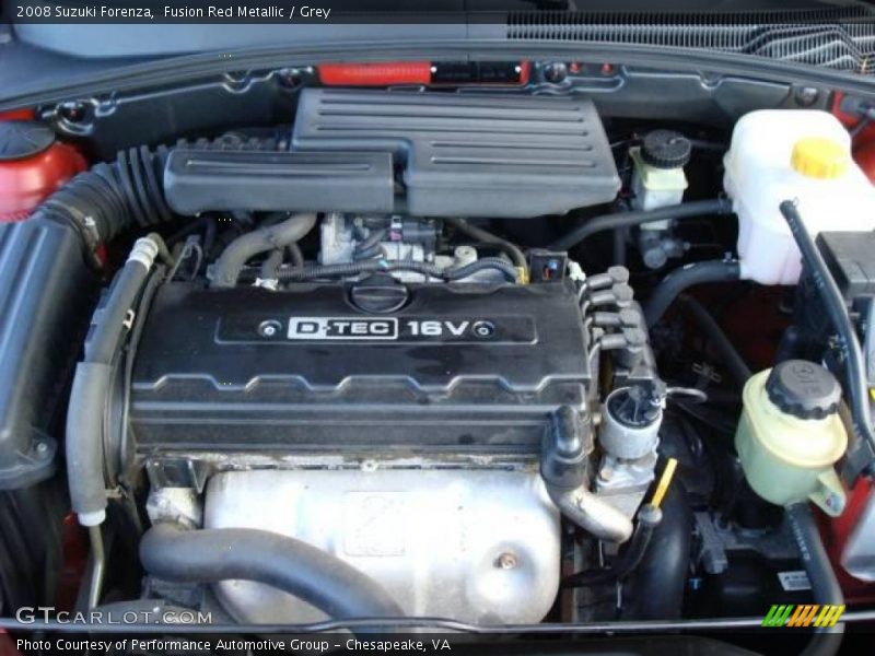 Fusion Red Metallic / Grey 2008 Suzuki Forenza