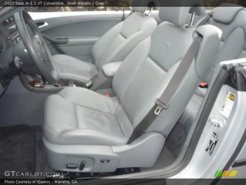 Silver Metallic / Gray 2007 Saab 9-3 2.0T Convertible