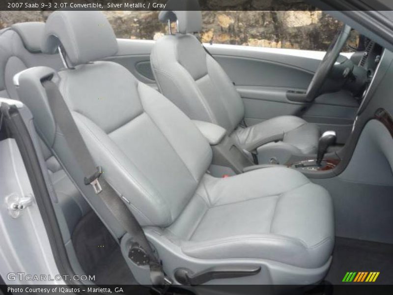 Silver Metallic / Gray 2007 Saab 9-3 2.0T Convertible
