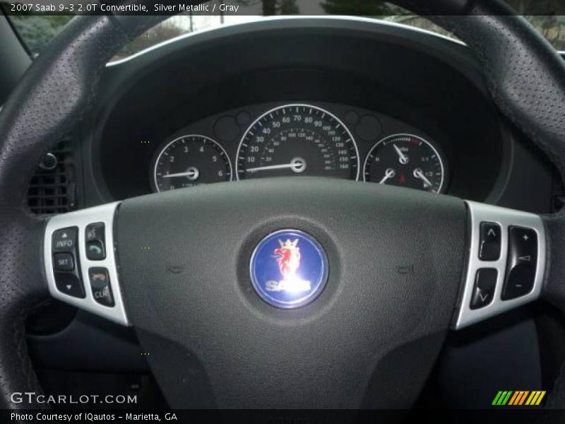 Silver Metallic / Gray 2007 Saab 9-3 2.0T Convertible