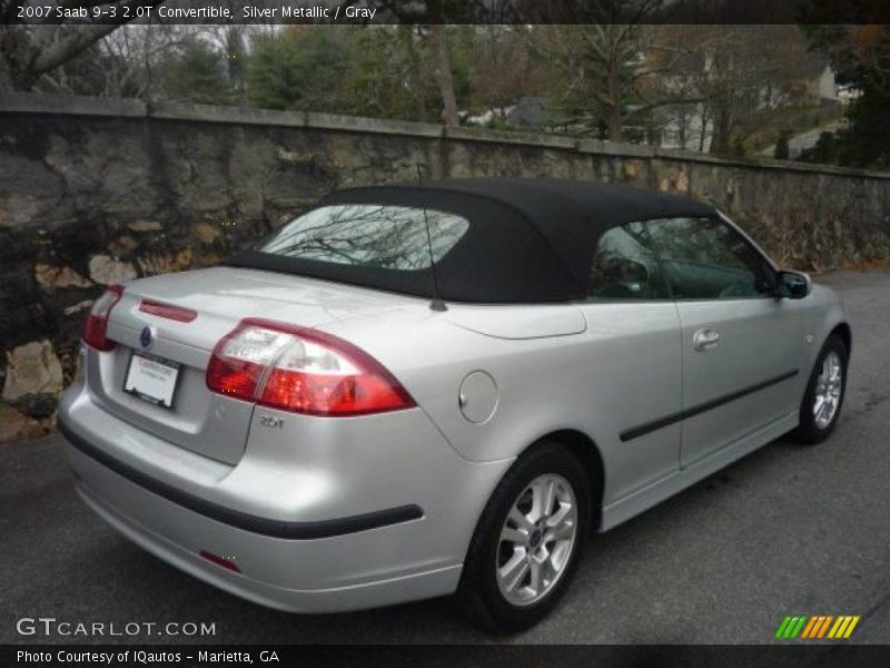 Silver Metallic / Gray 2007 Saab 9-3 2.0T Convertible
