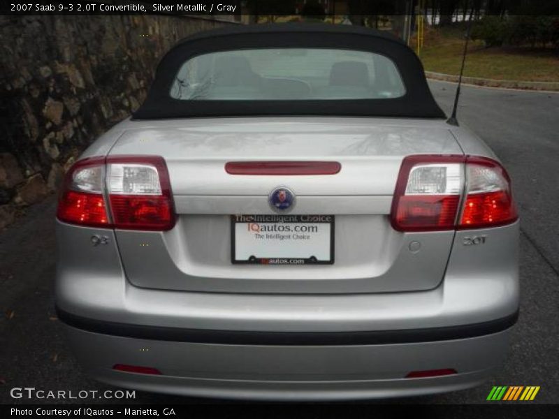 Silver Metallic / Gray 2007 Saab 9-3 2.0T Convertible