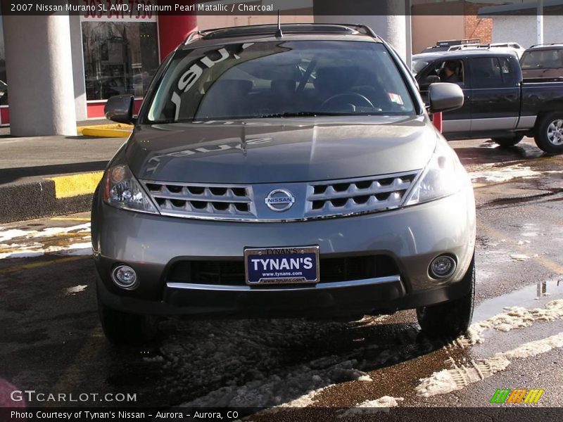 Platinum Pearl Matallic / Charcoal 2007 Nissan Murano SL AWD