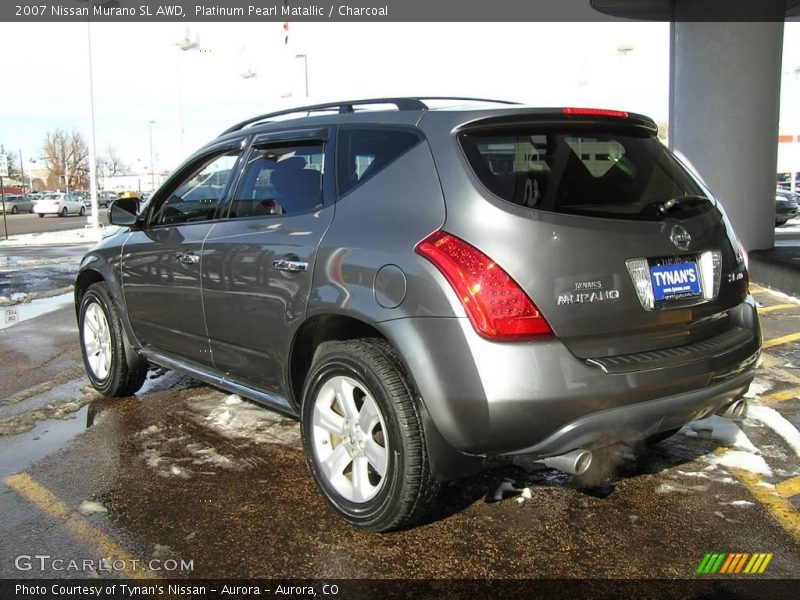 Platinum Pearl Matallic / Charcoal 2007 Nissan Murano SL AWD