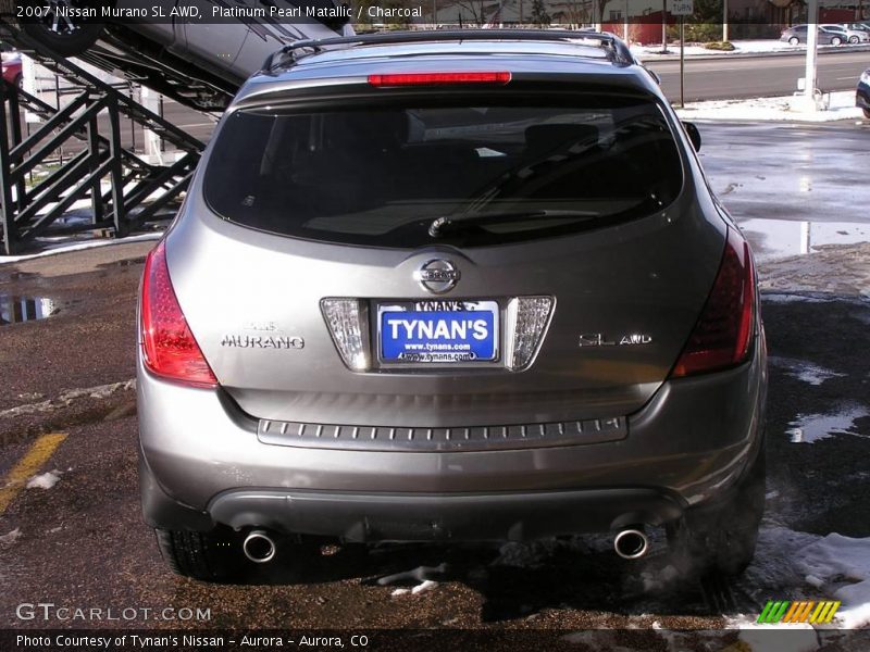 Platinum Pearl Matallic / Charcoal 2007 Nissan Murano SL AWD