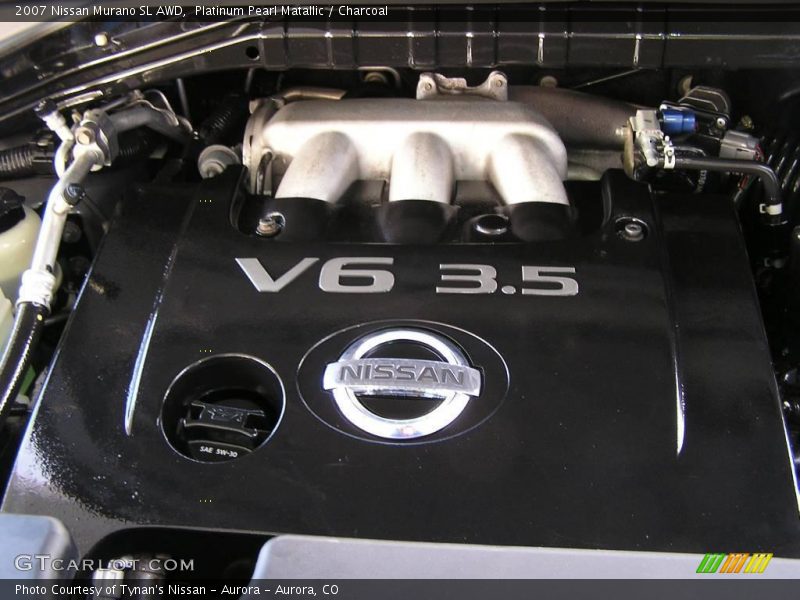 Platinum Pearl Matallic / Charcoal 2007 Nissan Murano SL AWD