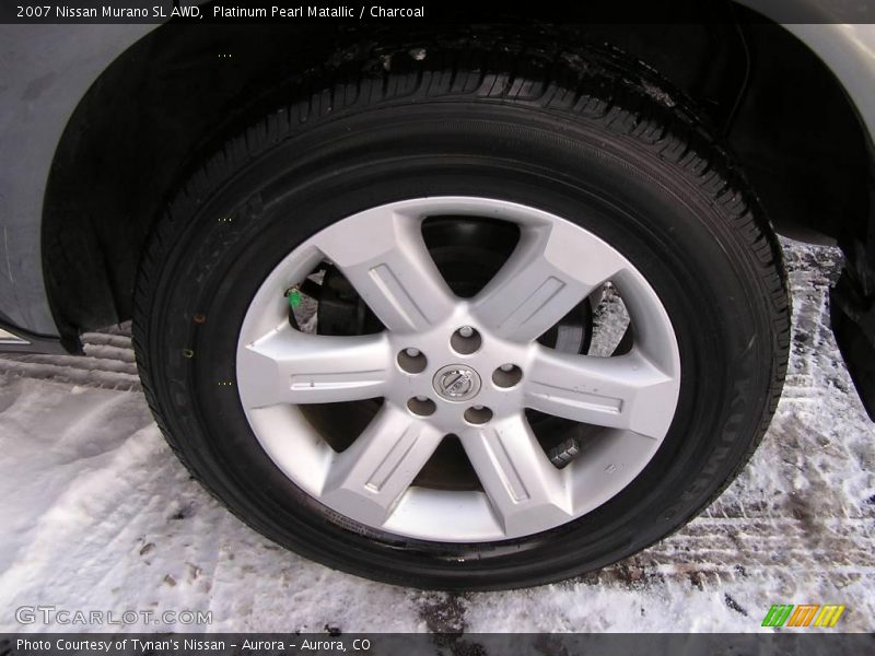 Platinum Pearl Matallic / Charcoal 2007 Nissan Murano SL AWD
