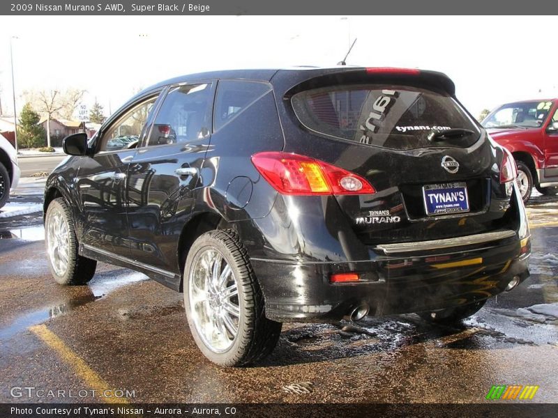 Super Black / Beige 2009 Nissan Murano S AWD