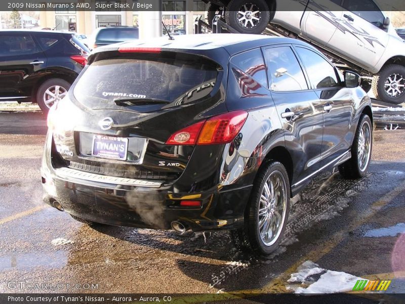 Super Black / Beige 2009 Nissan Murano S AWD