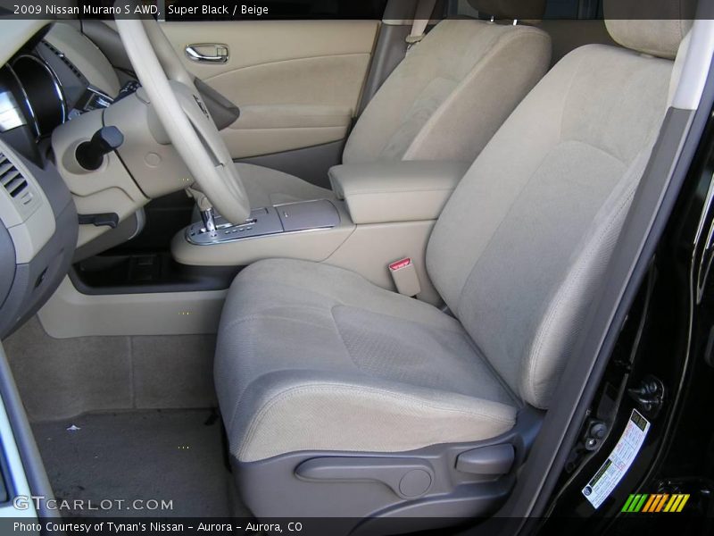Super Black / Beige 2009 Nissan Murano S AWD