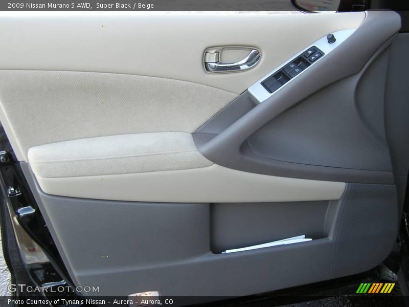 Super Black / Beige 2009 Nissan Murano S AWD