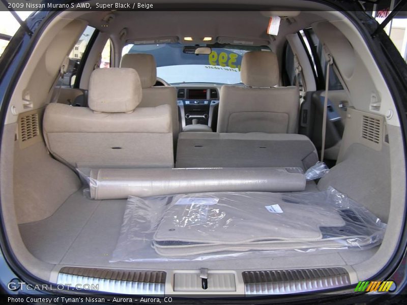 Super Black / Beige 2009 Nissan Murano S AWD