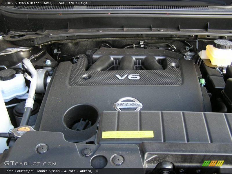 Super Black / Beige 2009 Nissan Murano S AWD