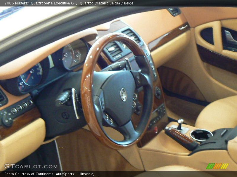 Quartzo (Metallic Beige) / Beige 2006 Maserati Quattroporte Executive GT
