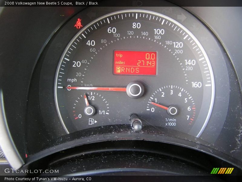 Black / Black 2008 Volkswagen New Beetle S Coupe