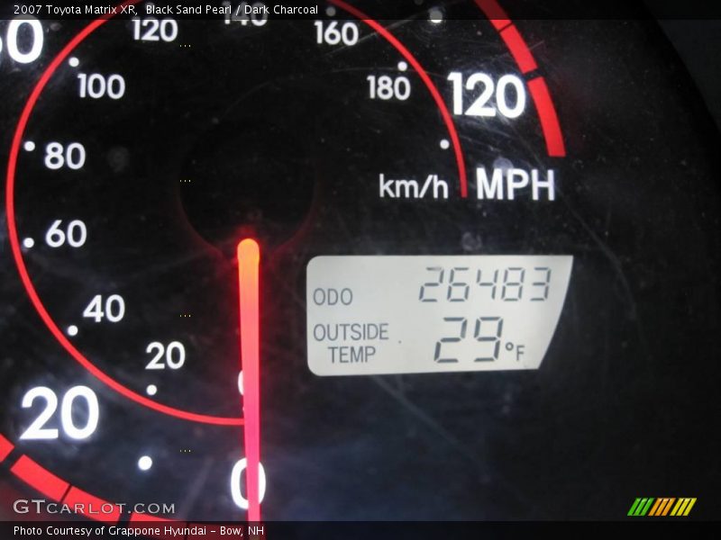 Black Sand Pearl / Dark Charcoal 2007 Toyota Matrix XR