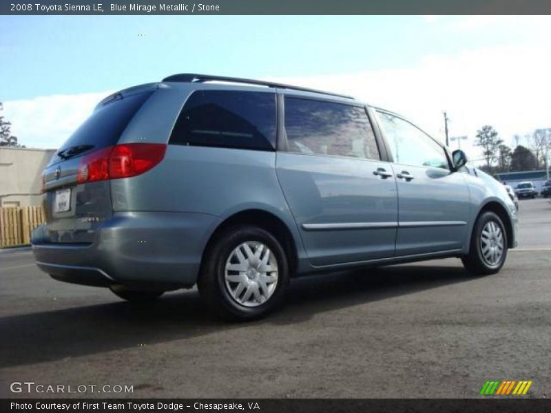 Blue Mirage Metallic / Stone 2008 Toyota Sienna LE