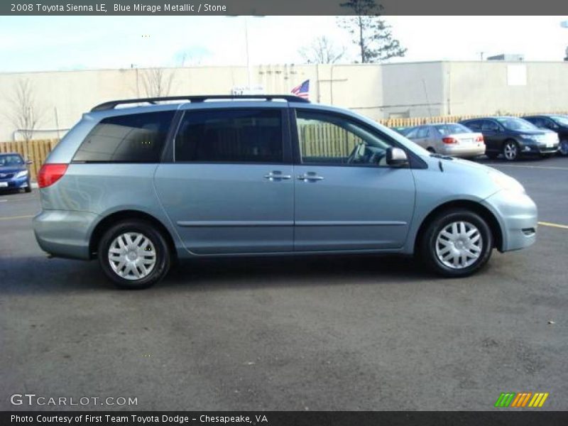 Blue Mirage Metallic / Stone 2008 Toyota Sienna LE