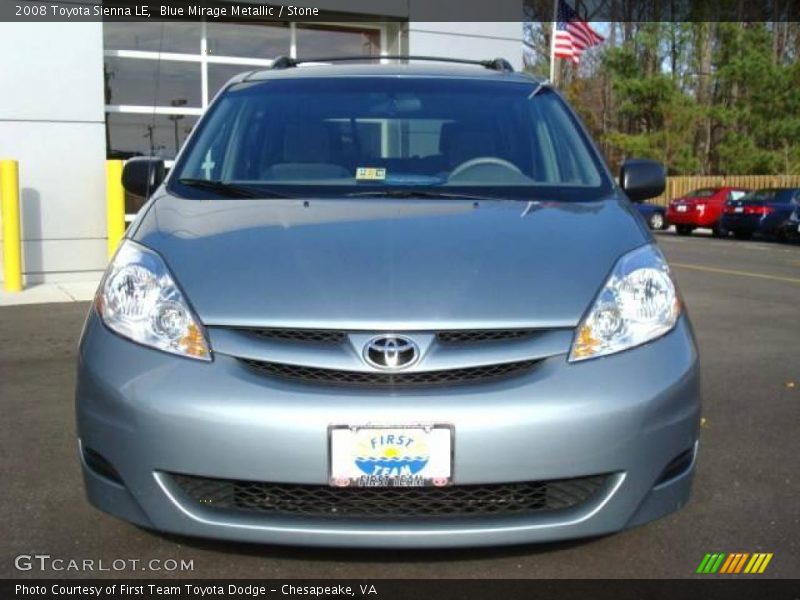 Blue Mirage Metallic / Stone 2008 Toyota Sienna LE
