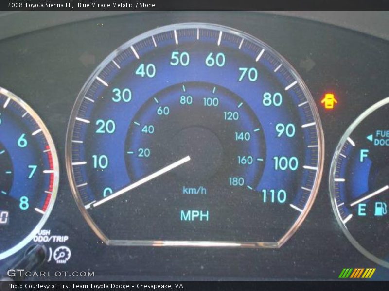 Blue Mirage Metallic / Stone 2008 Toyota Sienna LE