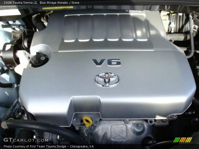 Blue Mirage Metallic / Stone 2008 Toyota Sienna LE