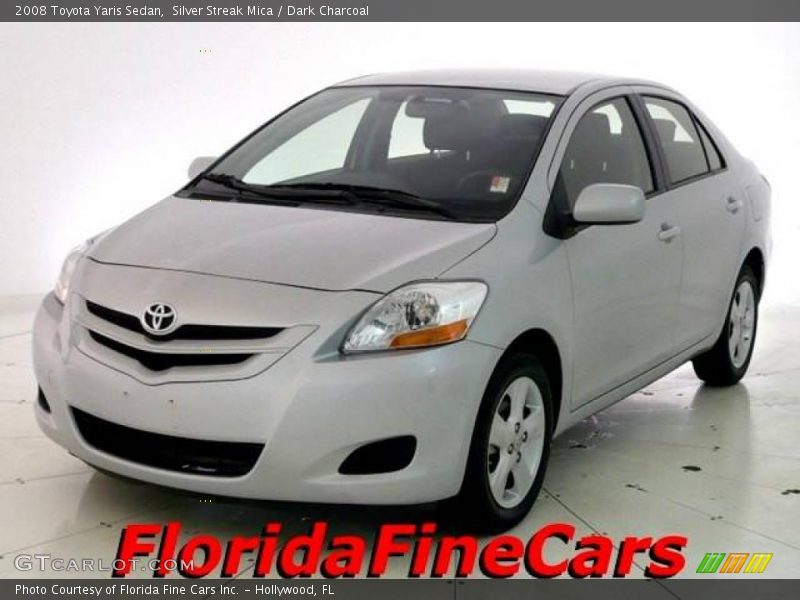 Silver Streak Mica / Dark Charcoal 2008 Toyota Yaris Sedan