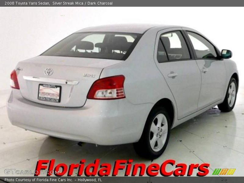 Silver Streak Mica / Dark Charcoal 2008 Toyota Yaris Sedan