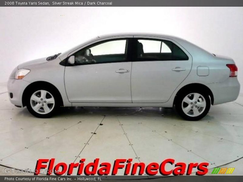 Silver Streak Mica / Dark Charcoal 2008 Toyota Yaris Sedan