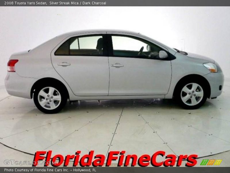 Silver Streak Mica / Dark Charcoal 2008 Toyota Yaris Sedan