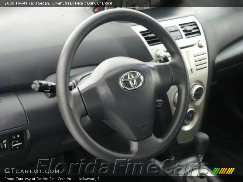 Silver Streak Mica / Dark Charcoal 2008 Toyota Yaris Sedan