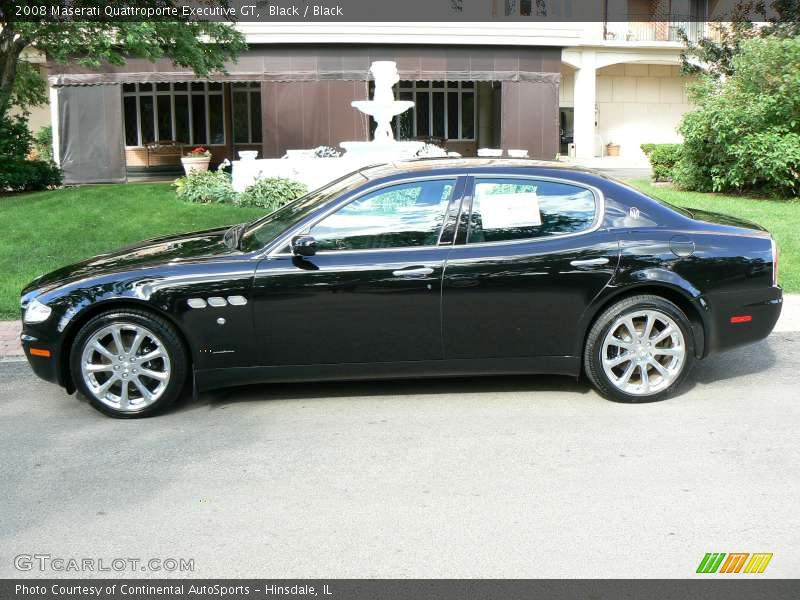 Black / Black 2008 Maserati Quattroporte Executive GT