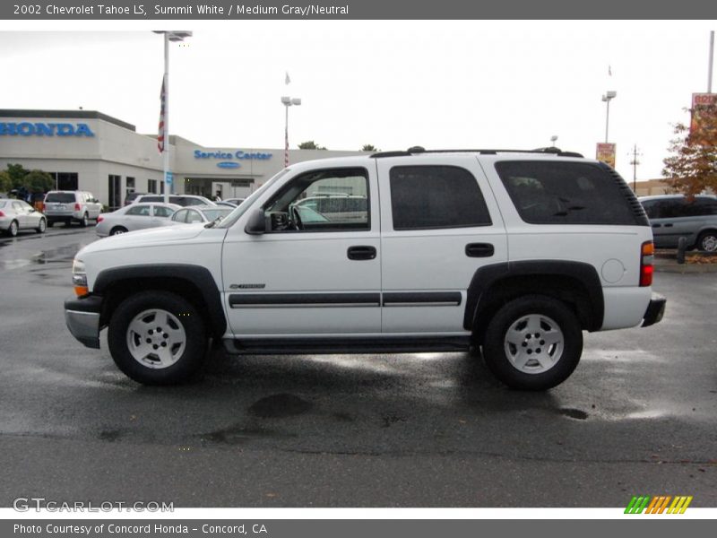 Summit White / Medium Gray/Neutral 2002 Chevrolet Tahoe LS
