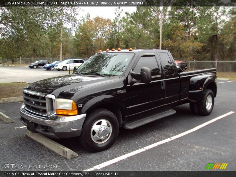 Black / Medium Graphite 1999 Ford F350 Super Duty XLT SuperCab 4x4 Dually