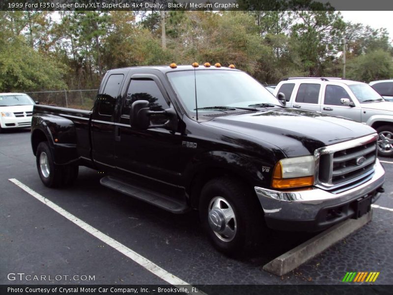 Black / Medium Graphite 1999 Ford F350 Super Duty XLT SuperCab 4x4 Dually