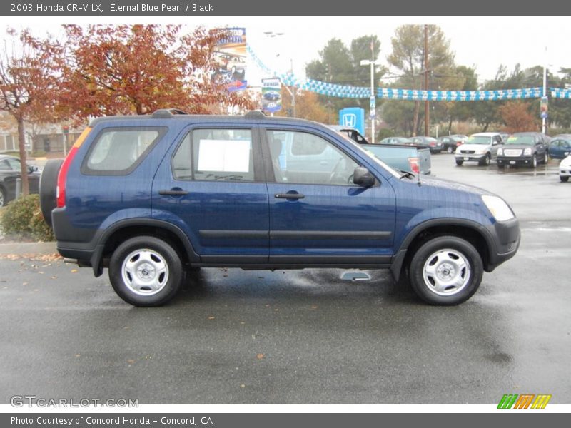 Eternal Blue Pearl / Black 2003 Honda CR-V LX