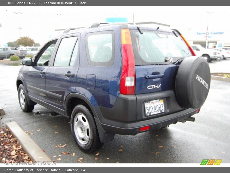 Eternal Blue Pearl / Black 2003 Honda CR-V LX
