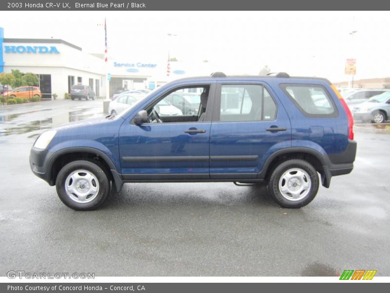 Eternal Blue Pearl / Black 2003 Honda CR-V LX