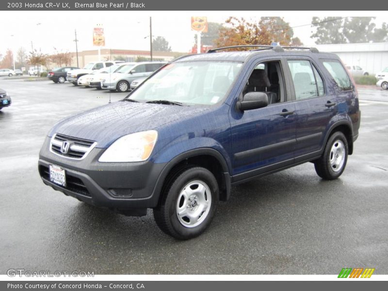 Eternal Blue Pearl / Black 2003 Honda CR-V LX