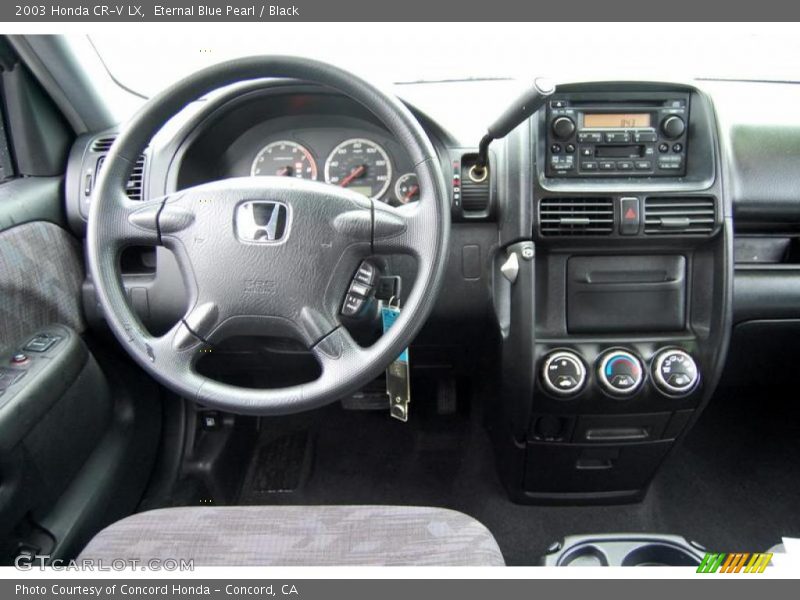 Eternal Blue Pearl / Black 2003 Honda CR-V LX