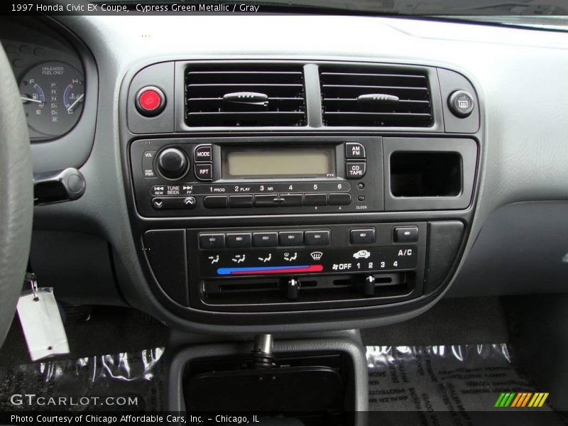 Cypress Green Metallic / Gray 1997 Honda Civic EX Coupe